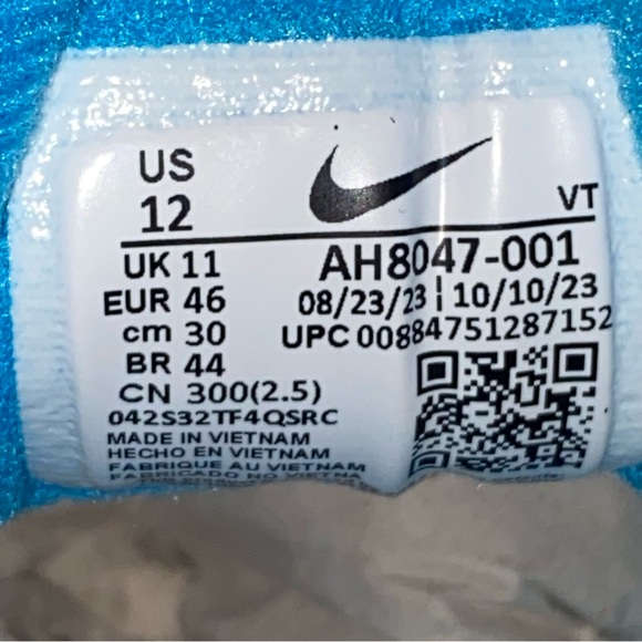 Nike Air Span 2 Laser Blue AH8047-001 men’s shoes size 12 - Picture 9 of 11